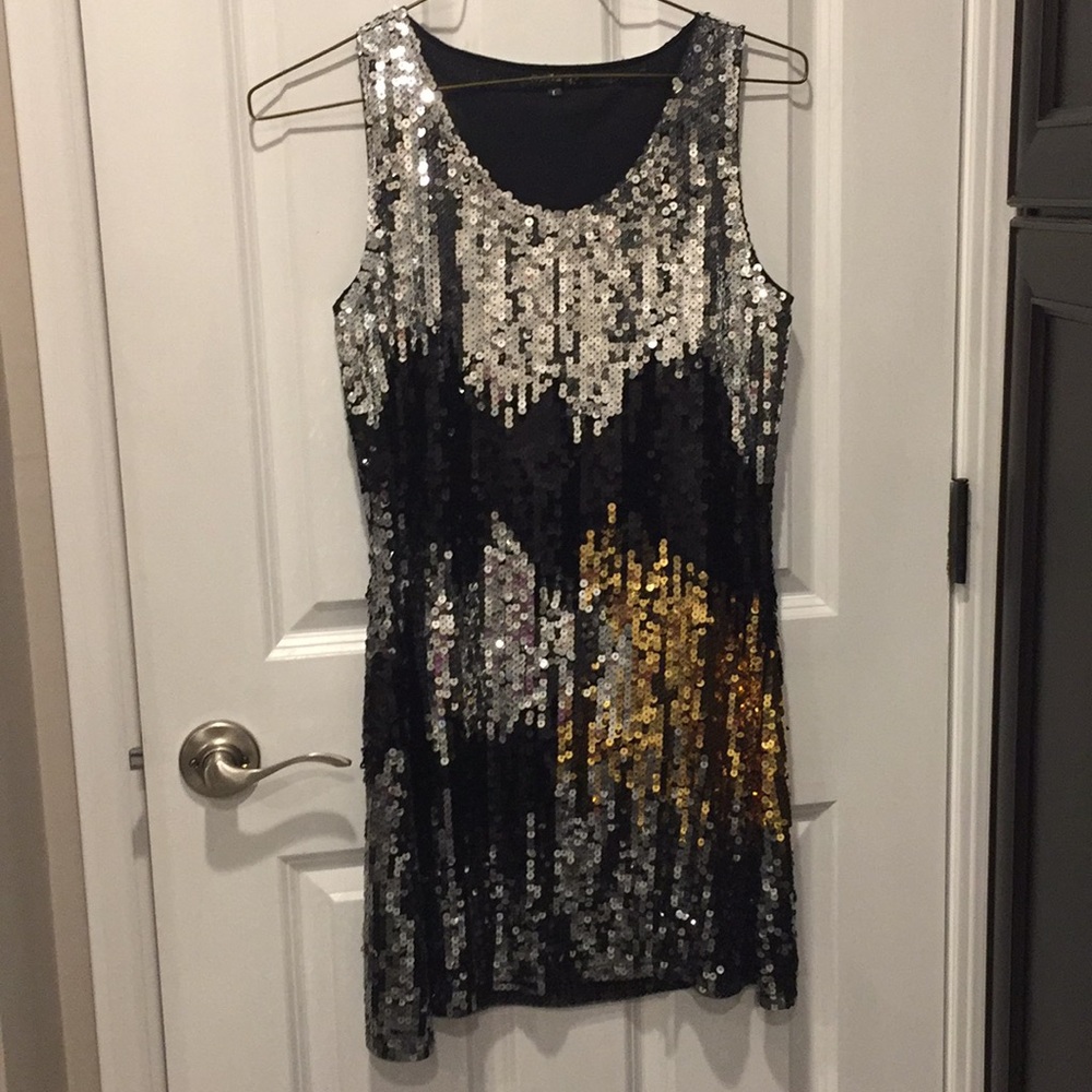 Runway Glitter Sequin Dress